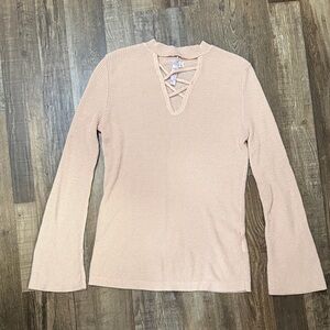Alya Women's Blush Long Sleeve Top
